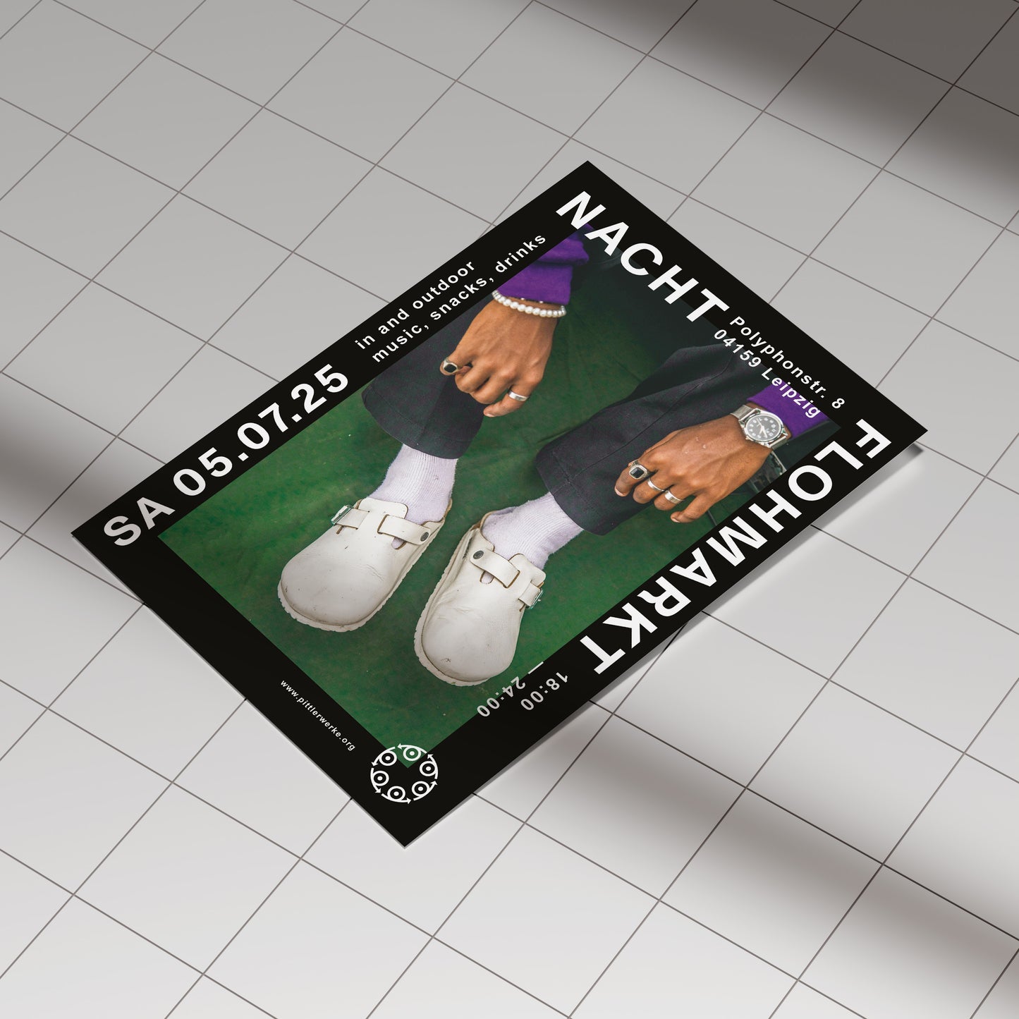 Poster Nachtflohmarkt